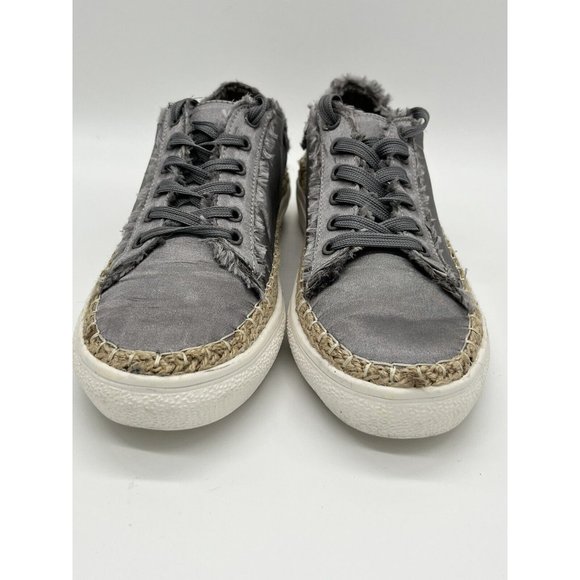 Womens Sneakers size 10, Liliana, satin material with twine edging - Picture 2 of 10